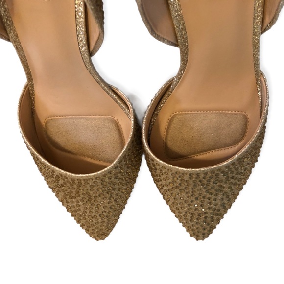 NWOT 👠 Jones NY Sparkly Gold Glitter & Sequin Pumps Ladies Sz.9! - Picture 7 of 15